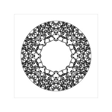 Dekoratif konsept soyut mandala çizimi