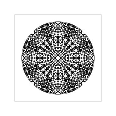 Dekoratif konsept soyut mandala çizimi