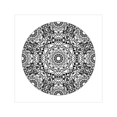 Dekoratif konsept soyut mandala çizimi