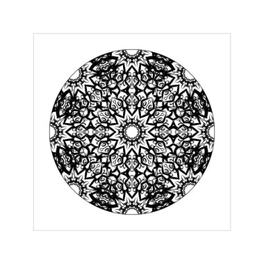 Dekoratif konsept soyut mandala çizimi