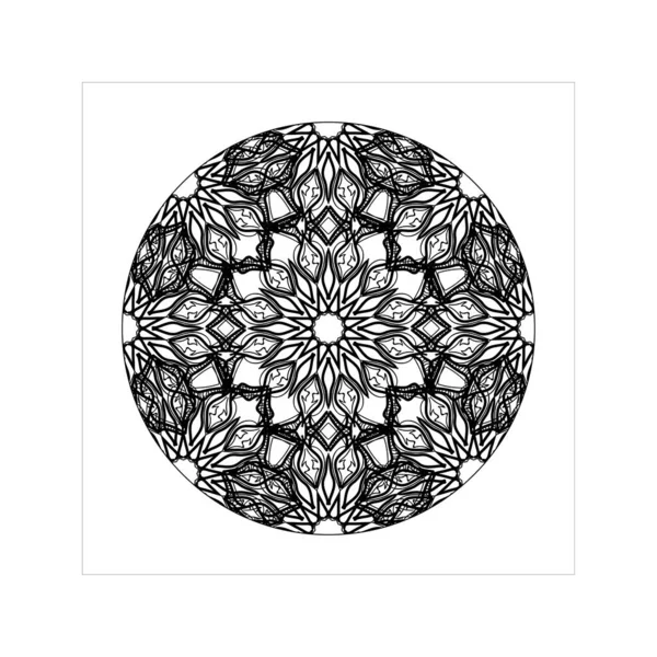 Concepto Decorativo Abstracto Mandala Ilustración — Vector de stock