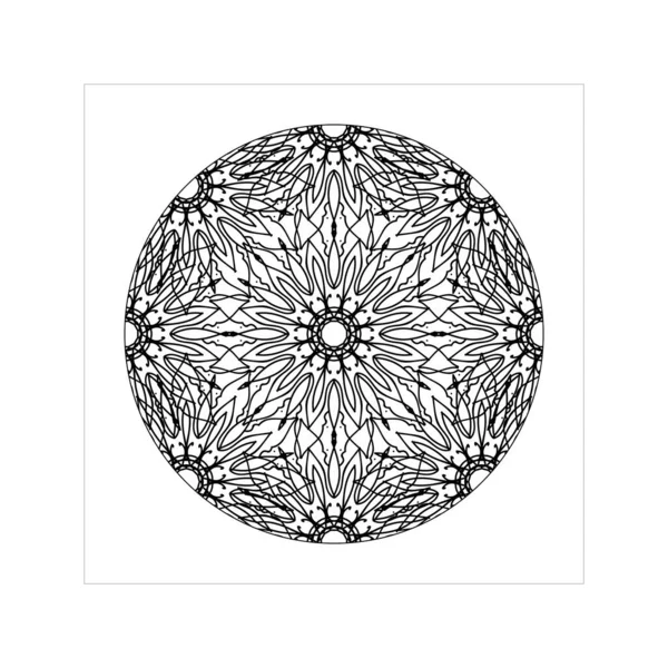 Concept Décoratif Abstrait Mandala Illustration — Image vectorielle