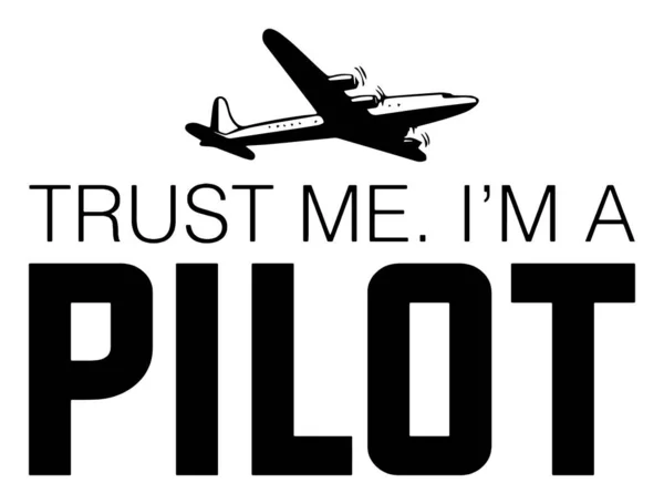 Trust Pilot Shirt Design Pilots — 스톡 벡터