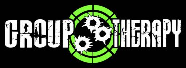 Group Therapy. Target Shooting T-Shirt Design.