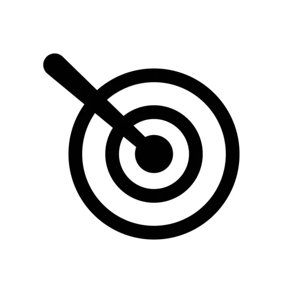 Піктограма Цілі Стрілки Ілюстрація Символів Бізнесу Управління Ізольованому Фоні — стоковий вектор