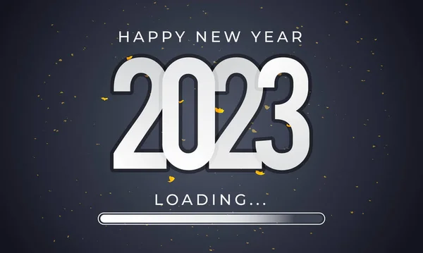 İzole edilmiş arkaplan üzerine yeni yıl 2023 afişi yükleniyor