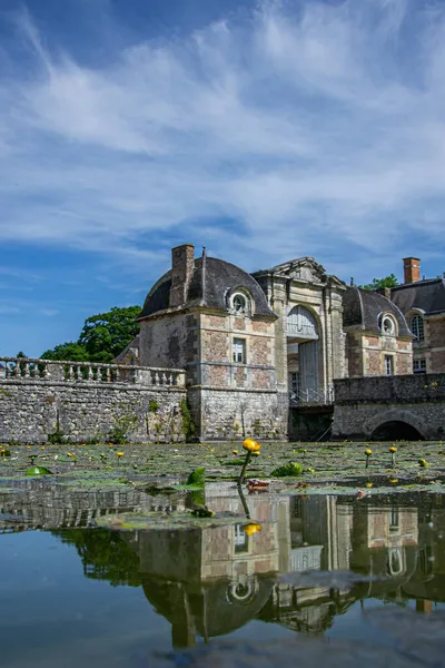 Barcella Ferte Saint Aubin França 2015 Edifícios Históricos Castelo Com — Fotografia de Stock