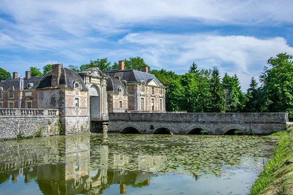 Ferte Saint Aubin France 2015 Historical Castle Buildings Old Gate — Stock Photo, Image