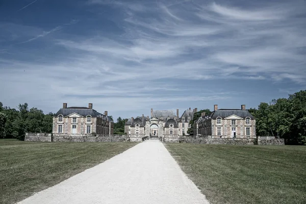 Barcella Ferte Saint Aubin França 2015 Edifícios Históricos Castelo Com — Fotografia de Stock