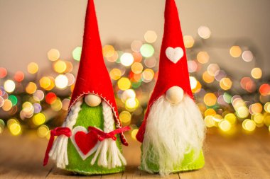 Noel yaklaşıyor - Şirin küçük kış cücesi Noel 'i bekliyor.