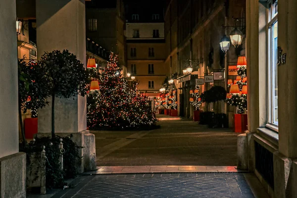 Paris Frankreich 2014 Weihnachtsmarkt Mit Leckerem Essen Leckerem Essen Und — Stockfoto