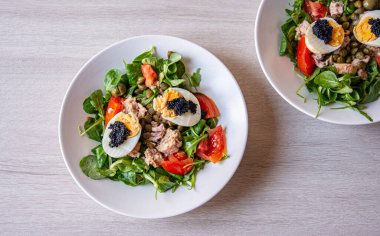 Taze vejetaryen sağlıklı salata