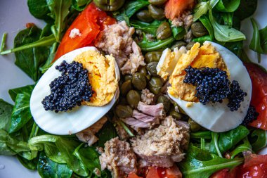 Taze vejetaryen sağlıklı salata