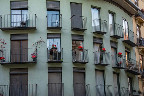 Valencia Strada Stretta Edificio — Foto Stock