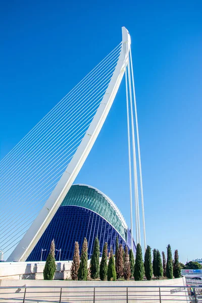 Valência Espanha Dezembro 2021 Edifício Hemisférico Cidade Artes Ciências Valência — Fotografia de Stock