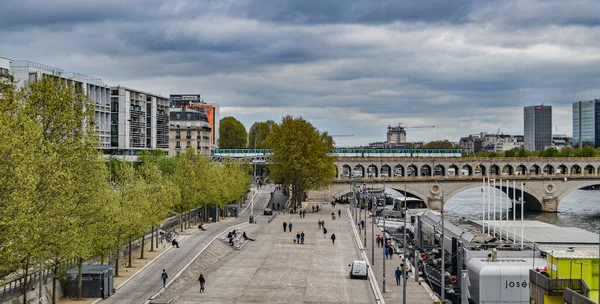 Παρίσι Γαλλία 2014 Γέφυρα Pont Bercy Στο Παρίσι — Φωτογραφία Αρχείου