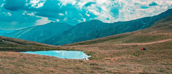 Vista Panorámica Las Montañas Contra Cielo — Foto de Stock