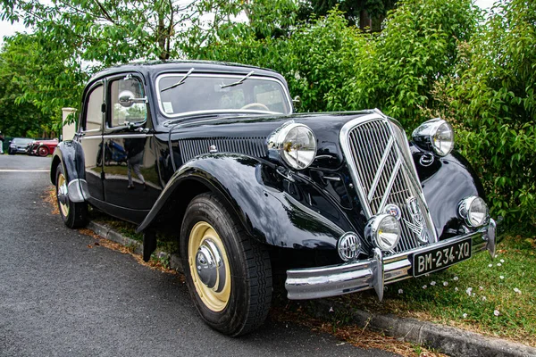 Vintage Sportscar Roadster Citron Traction Avant 33Me Rencontre Internationale Amilcar — Fotografia de Stock