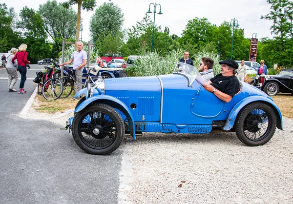 빈티지 스포츠카 33Me Rencontre Internationale Amilcar Cyclecars Sologne Thoury France — 스톡 사진