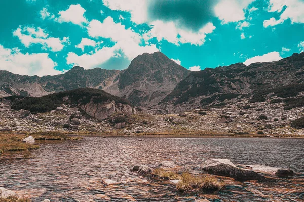 Lago Fondo Las Montañas Retezat Montañas — Foto de Stock