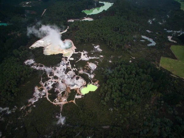 Muelles térmicos en Nueva Zelanda — Foto de Stock