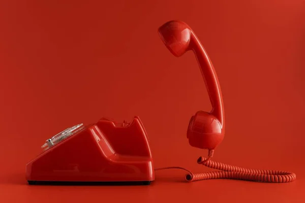 Front view retro telephone. High quality beautiful photo concept — Stock Photo, Image