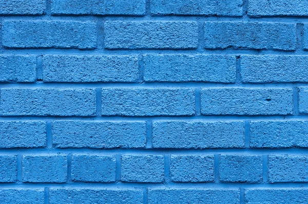 Blue brick wall background. High quality beautiful photo concept — Stock Photo, Image