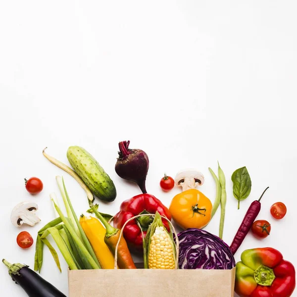 Surtido de diferentes verduras frescas. concepto de foto hermosa de alta calidad — Foto de Stock