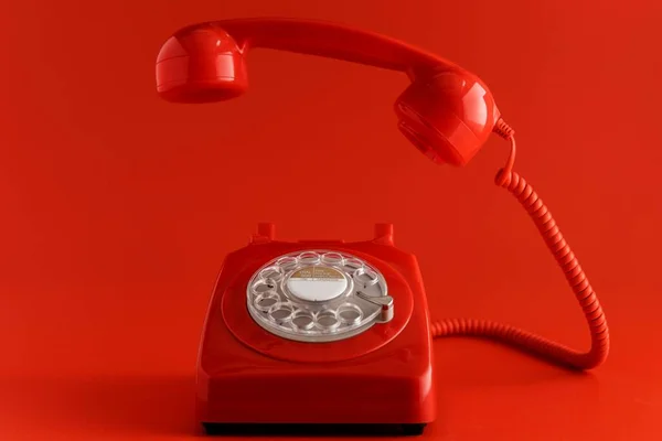 Widok z przodu vintage telefon. Wysokiej jakości zdjęcie — Zdjęcie stockowe