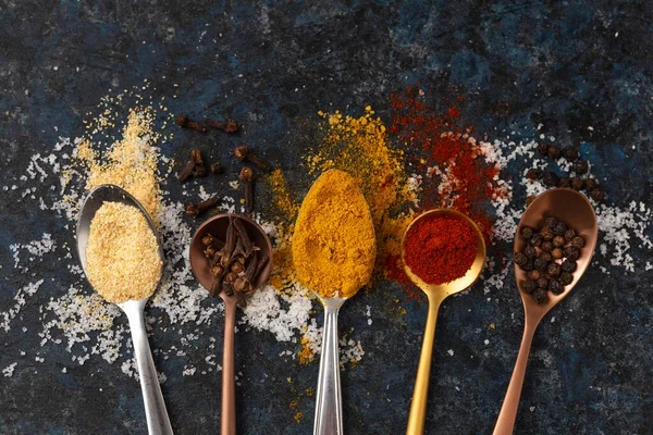 Assortment delicious raw spices. High quality photo — Stock Photo, Image