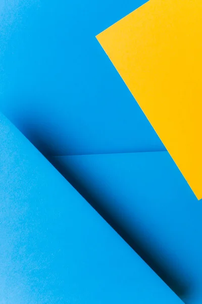 Kolor dwa ton niebieski żółty papier tło — Zdjęcie stockowe