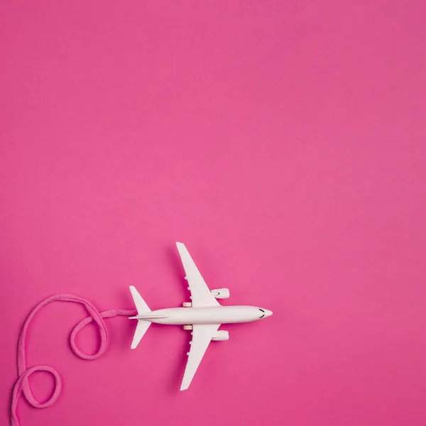 Letadlo s růžovou krajkou. Kvalitní fotografie — Stock fotografie