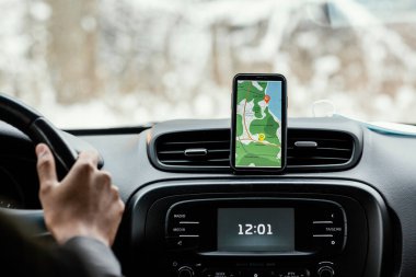 Mobil harita yönleri. Yüksek kalite fotoğraf
