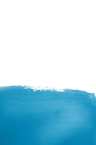 Vivid blue colored paint brushstroke. High quality photo — Stock Photo, Image