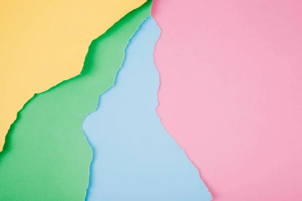 Colorful bright papers ragged edges. High quality photo — Stock Photo, Image