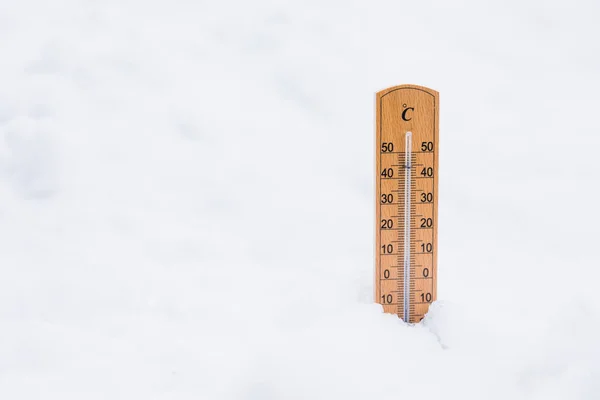 Temperature Indicating Instrument Snow High Resolution Photo Stock Picture