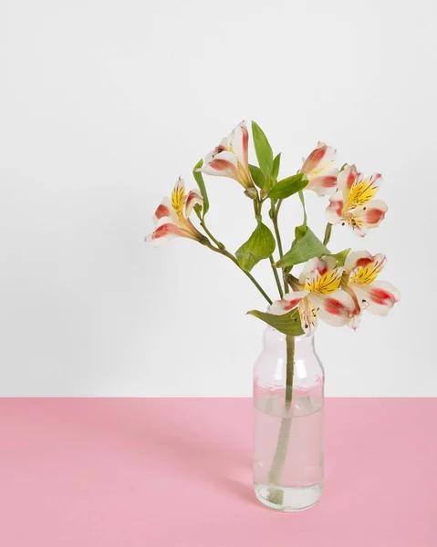Blütenvase Tisch Foto Hoher Auflösung — Stockfoto