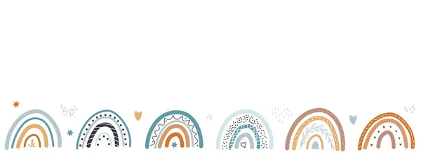 Gökkuşağı boho tarzında ayarlandı