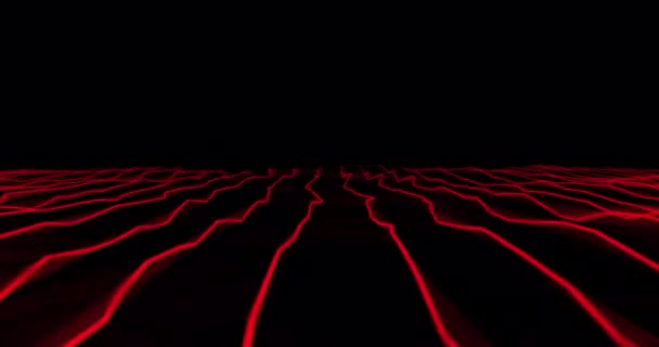 Rapid Movement Red Lines Space Alpha Channel Transparent Background Concept — Stockvideo