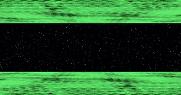 Green Gates Space Open Star Space Alpha Channel Transparent Background — Stockvideo