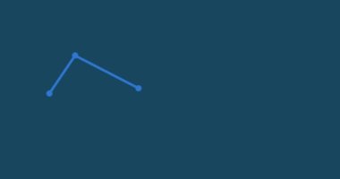 Graph chart of declines and retracements of the profit market. High quality 4k footage