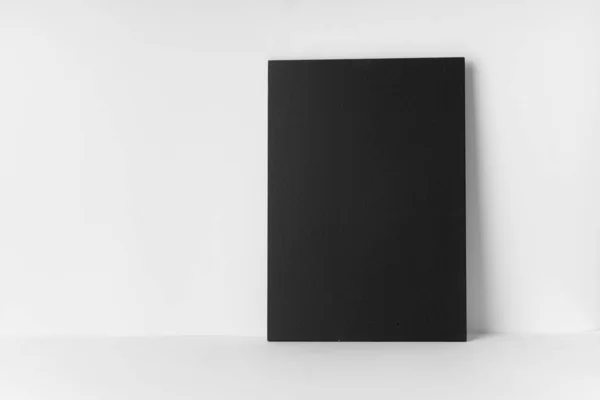 Empty Chalk Board White Table — Stock Photo, Image