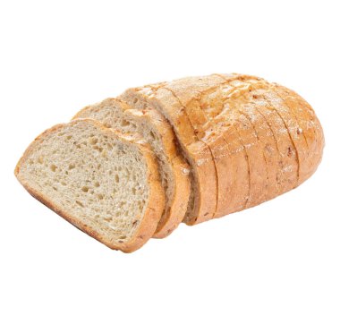 Beyaz arka planda izole edilmiş fırın ürünleri