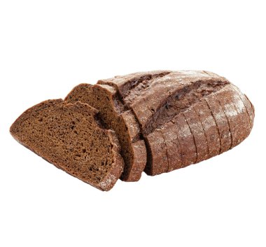 Beyaz arka planda izole edilmiş fırın ürünleri