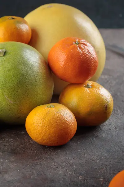 Verse Rijpe Citrus Mandarijn Sinaasappel — Stockfoto