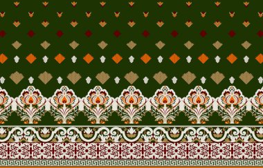 Kusursuz çiçek deseni. Geleneksel süs