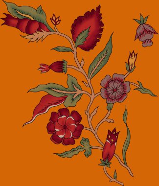 Dijital tasarım sınır süslemesi HD motifi çalışan illüstrasyon sınır PNG çiçekleri ve süsleme motifi Hindistan tasarım unsurları suluboya ile Neckline marka arama deseni, Babür sanat deseni deseni çizer