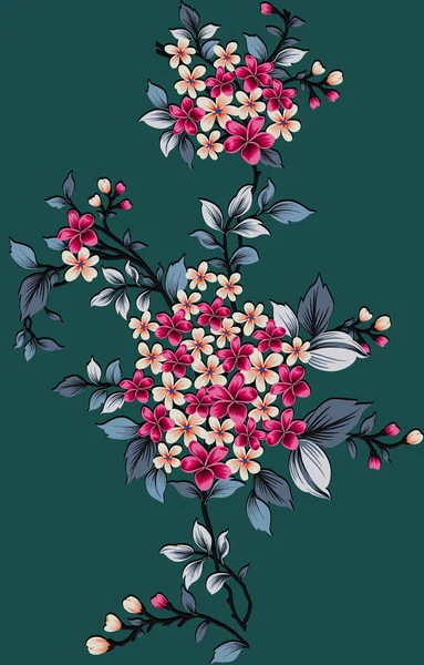 Digitaal Design Ornament Rand Motief Tekent Werkillustratie Rand Png Bloemen — Stockfoto