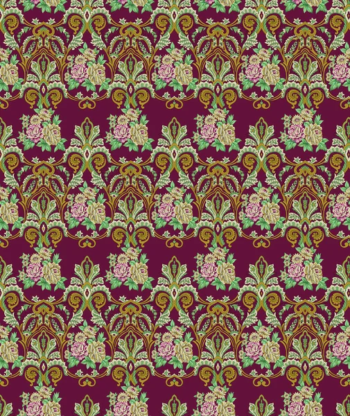 Suluboya, trend, doku, klasik el çizimi çiçek suluboya resimli güzel bir Barok Süsleme tarzı sınır tasarımı. Elle Bileşim Tasarımı