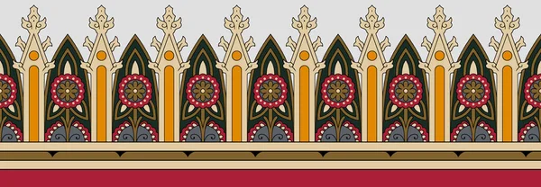 Bel Ornement Baroque Style Ethnique Bordure Design Dessin Main Avec — Photo